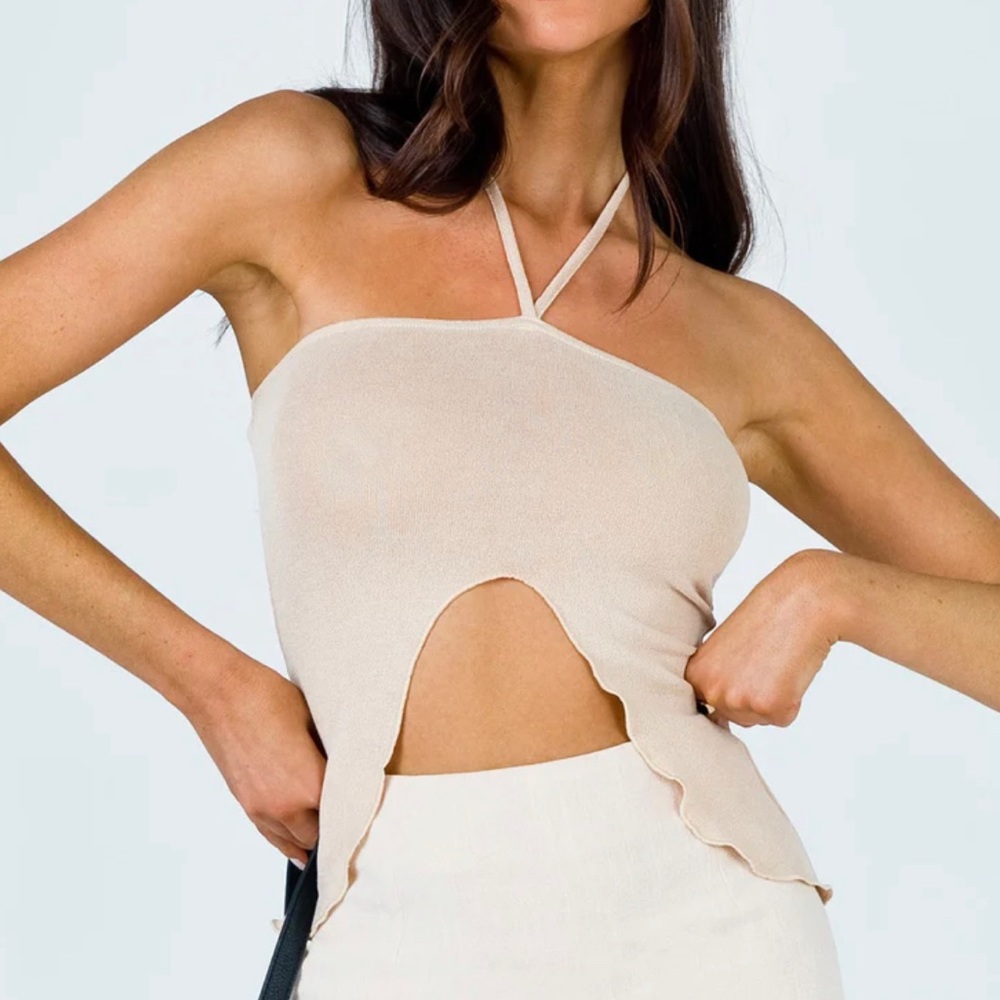 Princess Polly Gabriel Top Beige